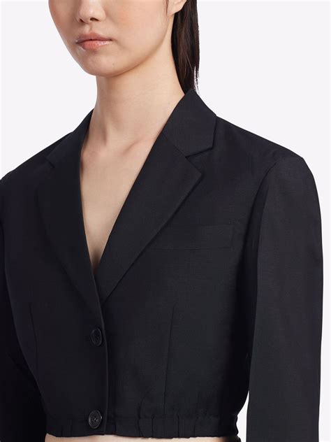 prada coats women's|prada single breasted shell blazer.